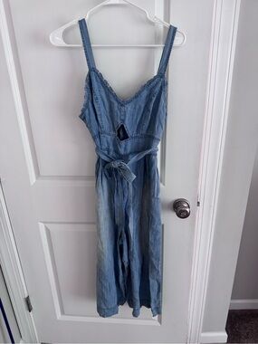 Altar'd State Light Blue Denim Jumpsuit